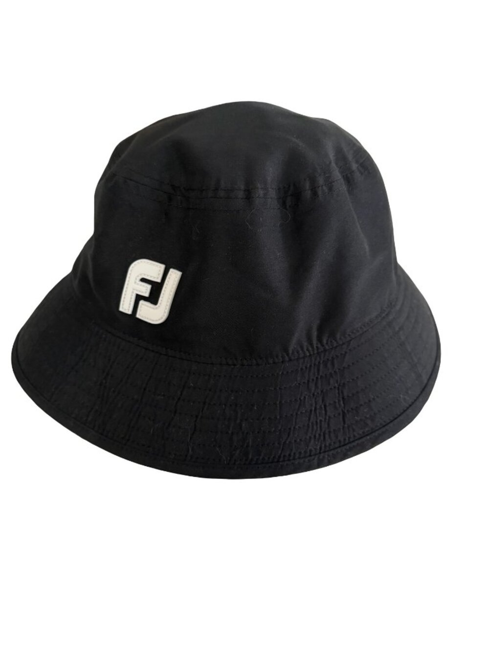 FootJoy DryJoys Black Golf Bucket Hat Large FJ Reversible Rain Sun Hat